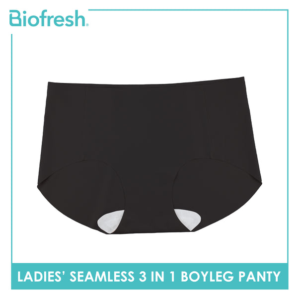 Biofresh Ladies' Antimicrobial Seamless Boyleg Panty 3 pieces in a pack ULPHG4401