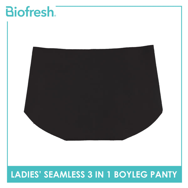 Biofresh Ladies' Antimicrobial Seamless Boyleg Panty 3 pieces in a pack ULPHG4401