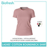 Biofresh Ladies' Antimicrobial Cotton Premium Slim Fit Roundneck Shirt 1 piece ULSR2