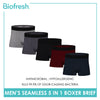 Biofresh Men's Antimicrobial Seamless Boxer Brief 5 pieces in a pack UMBBG11F
