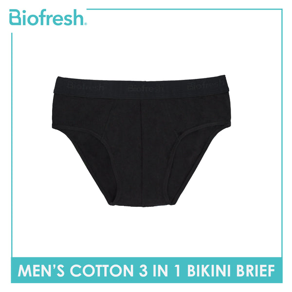 Biofresh Men's Antimicrobial Cotton Bikini Brief 3 pieces in a pack UMBSG1