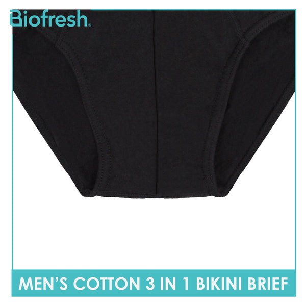 Biofresh Men's Antimicrobial Cotton Bikini Brief 3 pieces in a pack UMBSG1