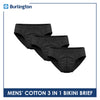 Burlington Men's Cotton Bikini Brief 3 pieces in a pack GTMBSG5