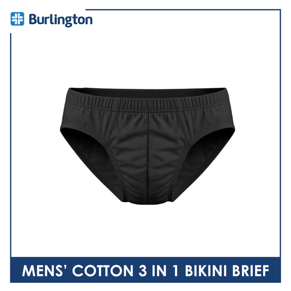 Burlington Men's Cotton Bikini Brief 3 pieces in a pack GTMBSG5