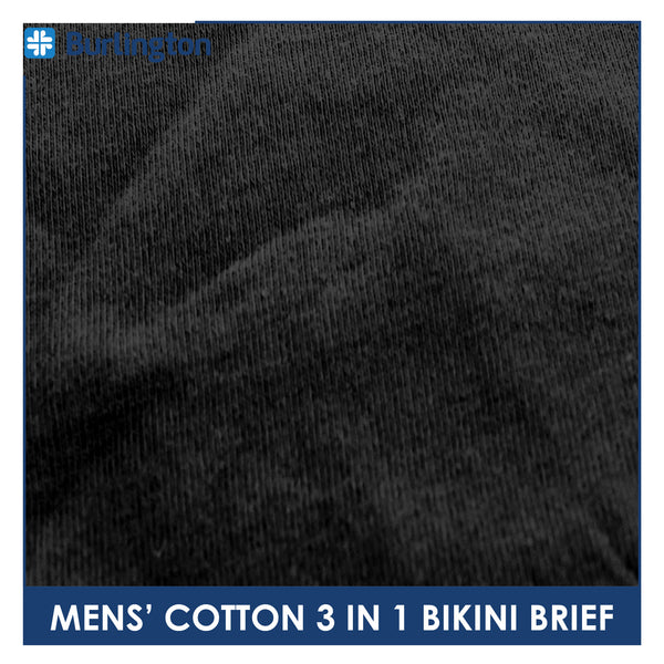 Burlington Men's Cotton Bikini Brief 3 pieces in a pack GTMBSG5