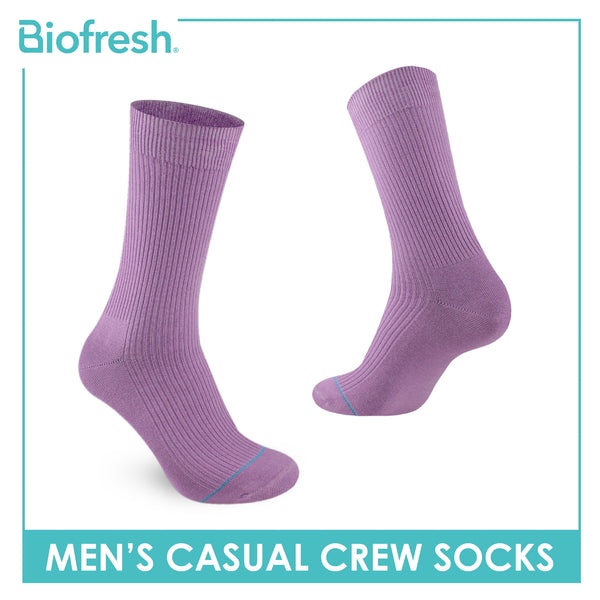 Biofresh Men’s Cotton Light Performance Crew Socks 1 pair RMC4401