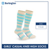 Burlington Girl's Cotton Light Performance Knee High Socks 3 pairs in a pack BGCKH4404