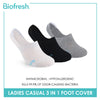 Biofresh Ladies' Antimicrobial Lite Thin Casual Foot Cover 3 pairs in a pack RLCFG7