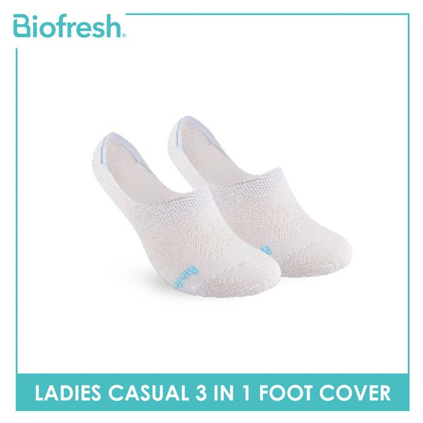 Biofresh Ladies' Antimicrobial Lite Thin Casual Foot Cover 3 pairs in a pack RLCFG7