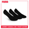 Puma Ladies’ Cotton Lite Thin Casual Foot Cover 3 pairs in a pack PLCFG6