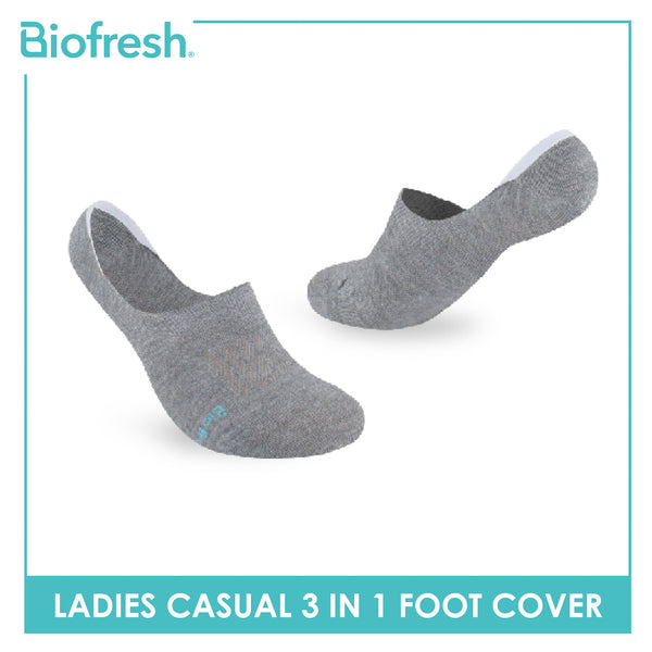 Biofresh Ladies' Antimicrobial Lite Thin Casual Foot Cover 3 pairs in a pack RLCFG7