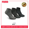 Puma Men's Cotton Lite Thin Casual Low Cut Socks 3 pairs in a pack PMCKG3