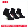 Puma Men's Cotton Ankle Lite Casual Socks 3 pairs in a pack PMCS07 (Limited Time Offer)