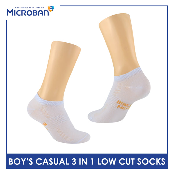 Microban Boy’s Cotton Lite Thin Casual Low Cut Socks 3 pairs in a pack VBCKG17