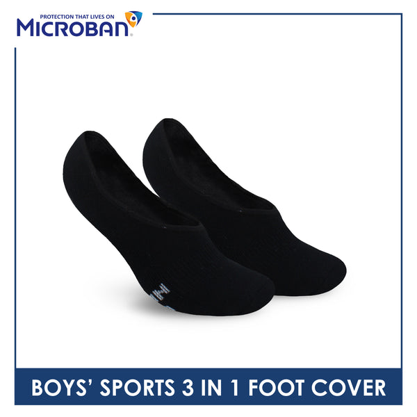 Microban Boys' Cotton Thick Sports Foot Cover 3 pairs in a pack VBSFG8