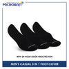 Microban Men's Cotton Thin Casual Foot Cover 3 pairs in a pack VMCFG6