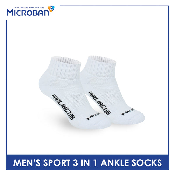 Microban Men’s Cotton Thick Sport Ankle Socks 3 pairs in a pack VMSKG19