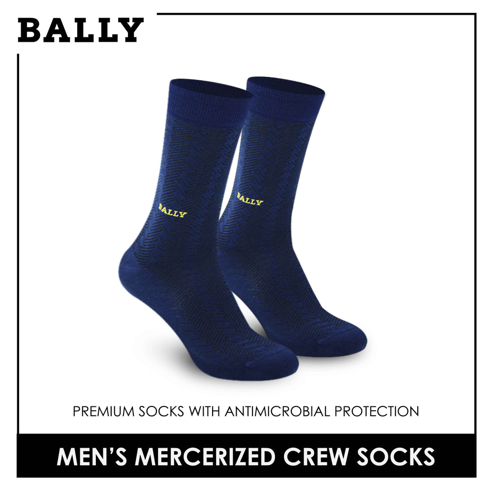 Bally Men's Premium Cotton Light Performance Dress Crew Socks 1 pair YMC1102