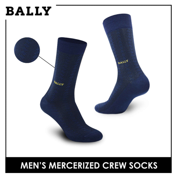 Bally Men's Premium Cotton Light Performance Dress Crew Socks 1 pair YMC1102