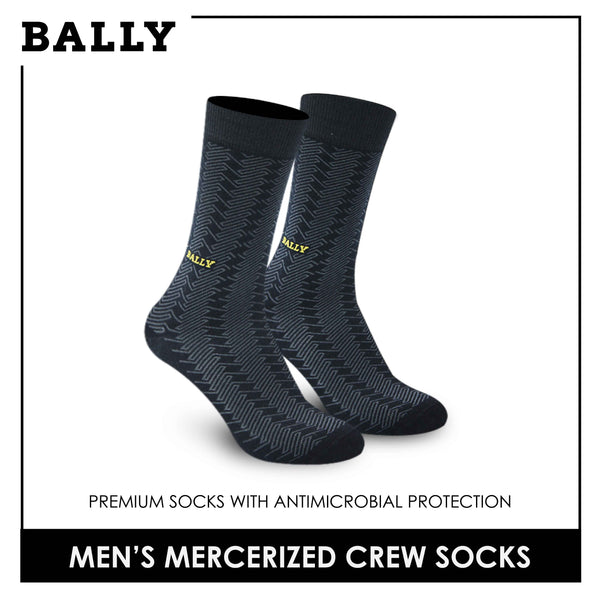 Bally Men's Premium Cotton Light Performance Dress Crew Socks 1 pair YMC1102