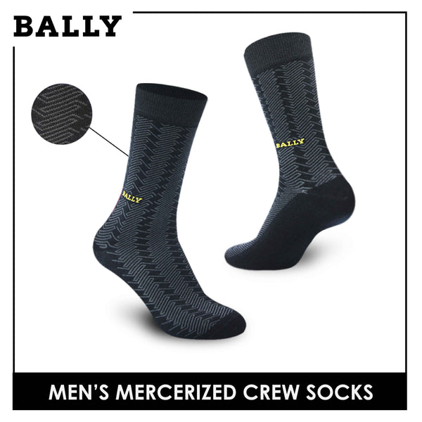 Bally Men's Premium Cotton Light Performance Dress Crew Socks 1 pair YMC1102