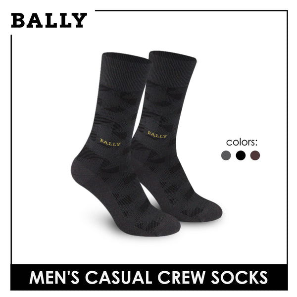 Bally Men's Premium Mercerized Lite Casual Dress Crew Socks 1 pair YMM3101