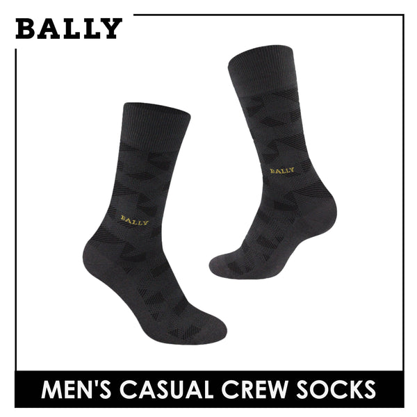 Bally Men's Premium Mercerized Light Performance Dress Crew Socks 1 pair YMM3101