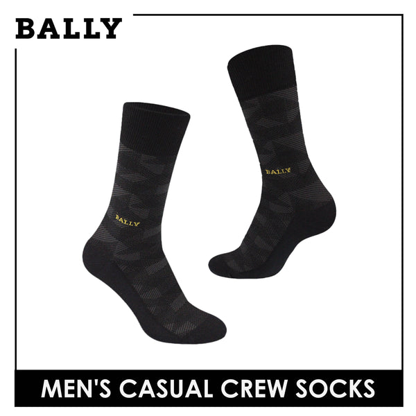 Bally Men's Premium Mercerized Light Performance Dress Crew Socks 1 pair YMM3101