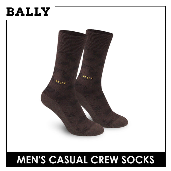 Bally Men's Premium Mercerized Light Performance Dress Crew Socks 1 pair YMM3101