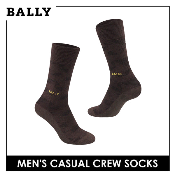 Bally Men's Premium Mercerized Light Performance Dress Crew Socks 1 pair YMM3101