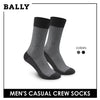 Bally Men's Mercerized Light Performance Dress Crew Socks 1 Pair YMM3201