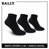 Bally Men's Premium Cotton Thick Sports Ankle Socks 3 pairs in a pack YMSKG2