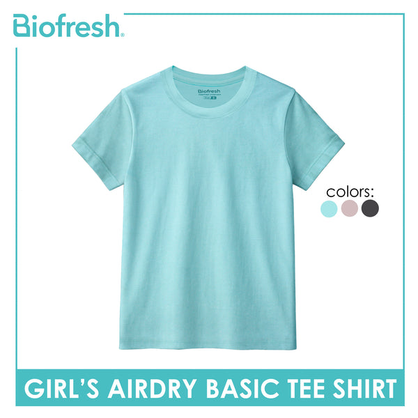 Biofresh Active Kids Girls AirDry Basic Tee Shirt 1 piece MUGSR531