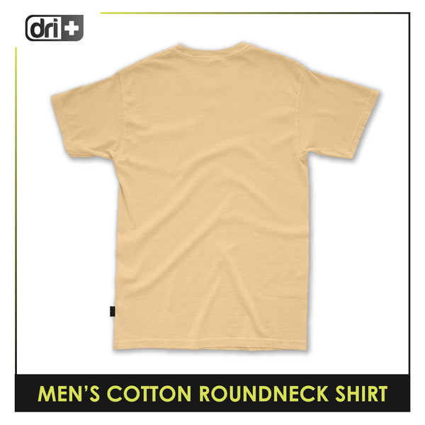 Dri Plus Men’s Anti-Odor Sweat Wicking Cotton Plain Roundneck Shirt 1 piece DUMSRC523