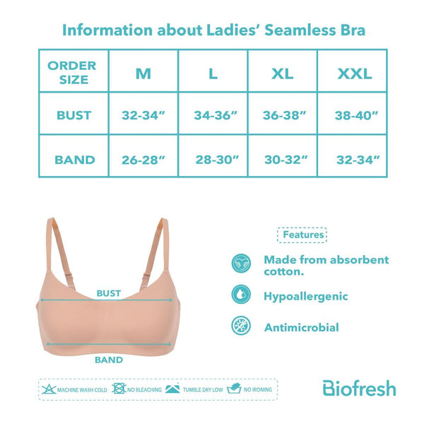 Biofresh Ladies’ Seamless T-Shirt Bra 1 piece ULBR534