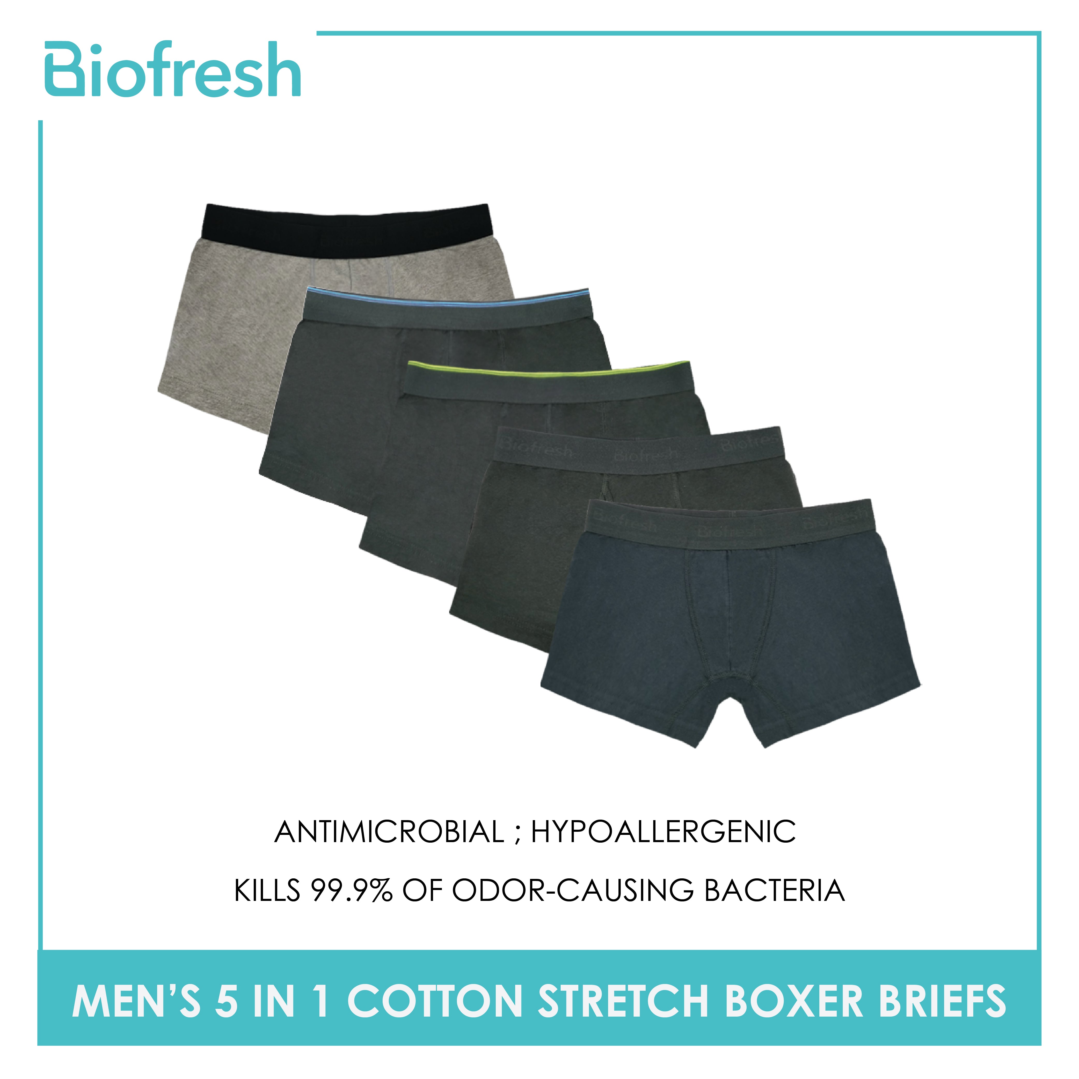 Biofresh 5in1 Men's Boxer Brief Comfort Breathable Underwear OUMBBG1 (4790650503273)