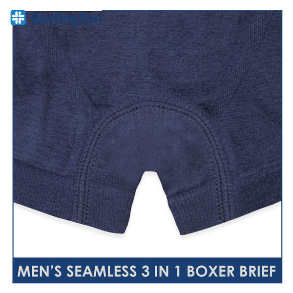 Burlington Men's Seamless Boxer Brief 3 pieces in a pack GTMBBG18