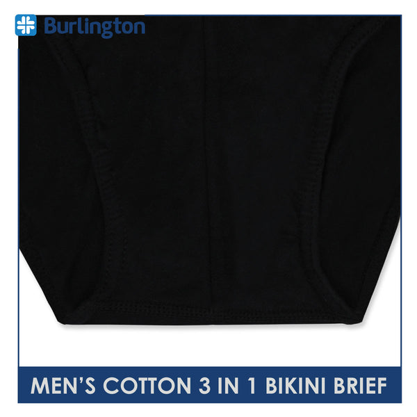 Burlington Men's Cotton Bikini Brief 3 pieces in a pack GTMBSG1