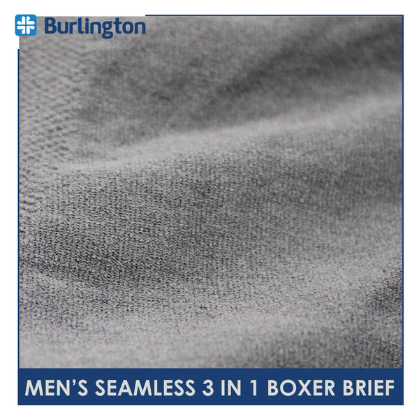 Burlington Men's Seamless Boxer Brief 3 pieces in a pack GTMBBG18