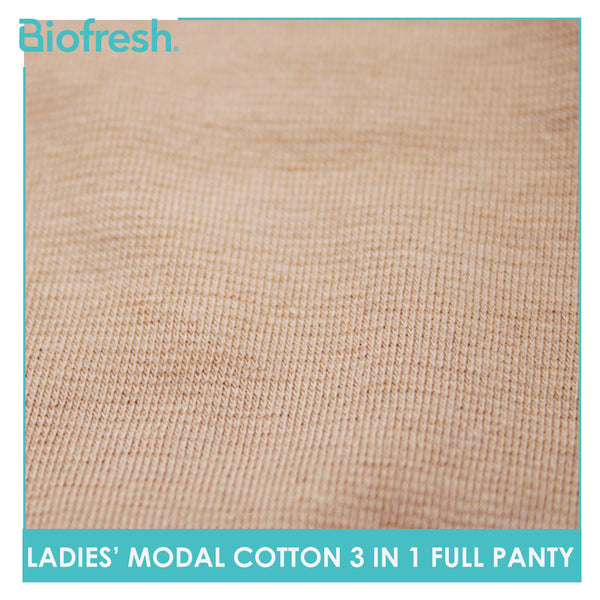Biofresh Ladies' Antimicrobial Modal Cotton Full Panty 3 pieces in a pack ULPRG1101