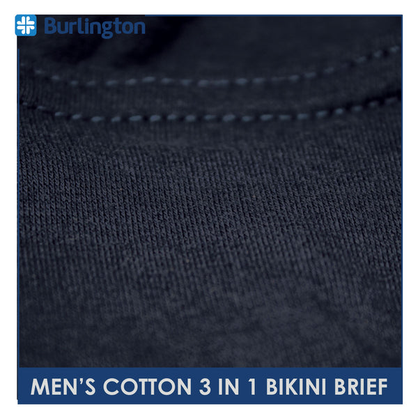 Burlington Men's Cotton Bikini Brief 3 pieces in a pack GTMBSG1