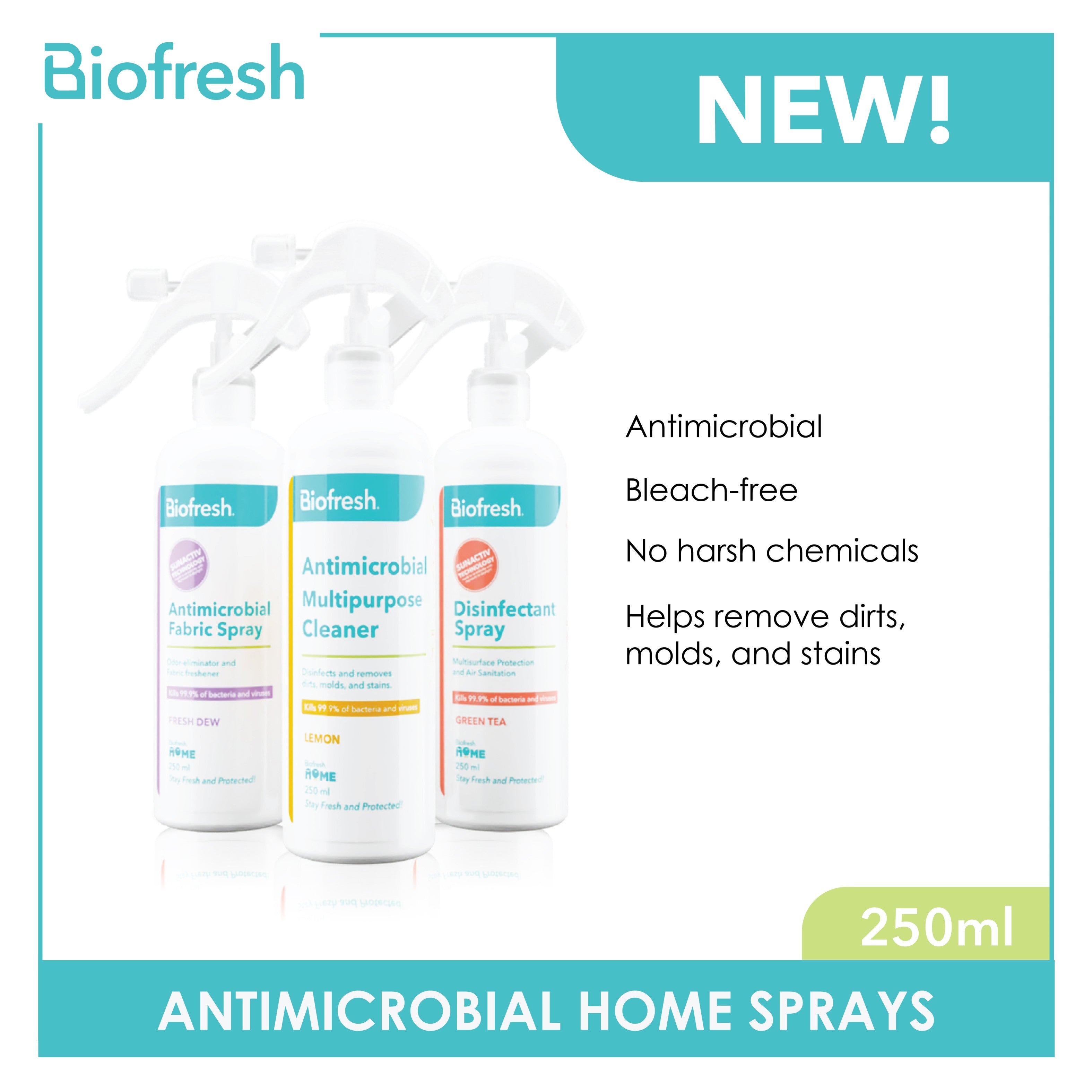 Biofresh RHMBUNDLE Antimicrobial Home Sprays 3 pcs (4819954139241)