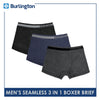 Burlington Men's Seamless Boxer Brief 3 pieces in a pack GTMBBG18