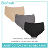 Biofresh Ladies' Antimicrobial Cotton Boyleg Panty 3 pieces in a pack ULPBG0401