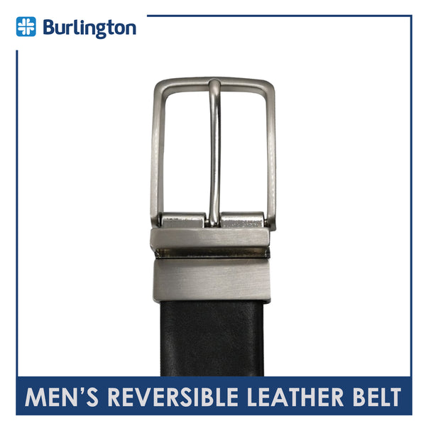 Burlington JMBLC0207 Men's Reversible Buckle Cowhide Genuine Leather Formal belt 1 piece (size 34 - 42 inches) (6596536205417)