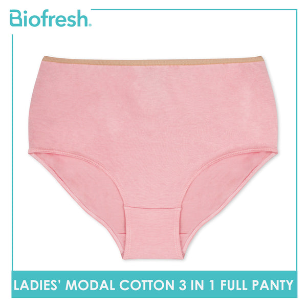 Biofresh Ladies' Antimicrobial Modal Cotton Full Panty 3 pieces in a pack ULPRG1101