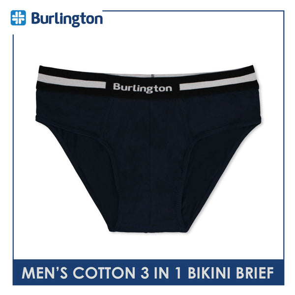 Burlington Men's Cotton Bikini Brief 3 pieces in a pack GTMBSG1