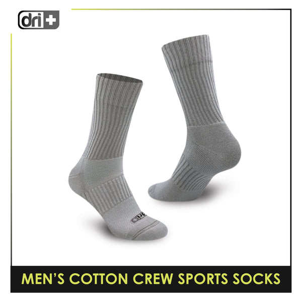 Dri Plus DMM0401 Men's Thick Cotton Crew Sports Socks 1 pair (4807665352809)