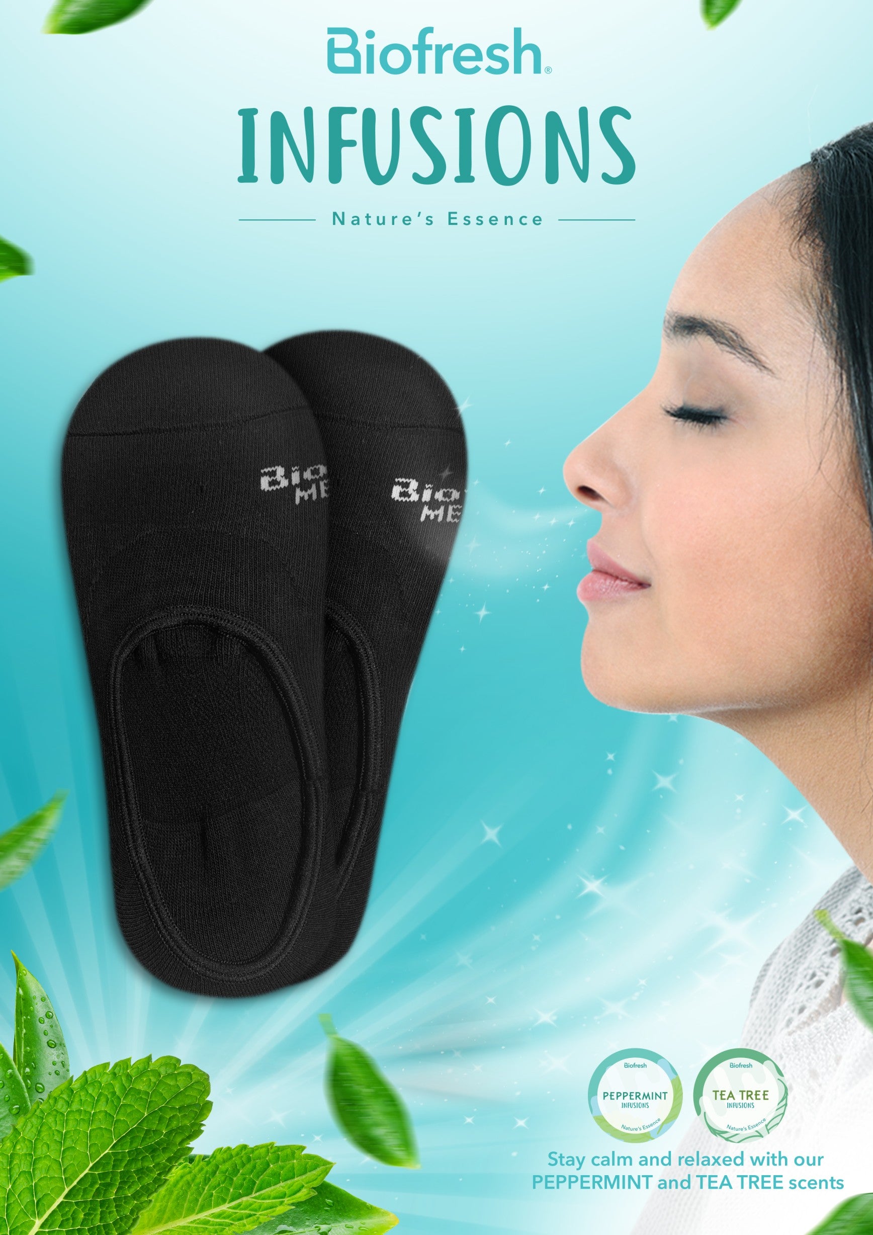 Biofresh Infusion RMFSG01 Men's Cotton No Show Sports Socks 3-in-1 Pack (4758554771561)