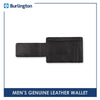 Burlington Men's Genuine Leather Magnetic Money Holder Clip Wallet JMW2402
